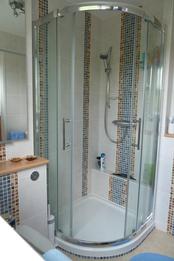 click me Marina enclosure with Colt shower